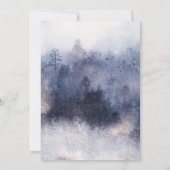 Invitation Forêt éthérée romantique Mariage d'aquarelle rusti (Dos)