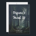 Invitation Forêt foncée à Twilight Sweet 16<br><div class="desc">Customisez comme vous voulez.</div>