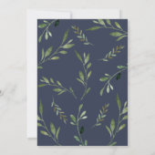 Invitation Forêt forestière Animaux Baby shower Végétation (Dos)