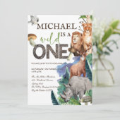 Invitation Forêt forestière Animaux sauvages (Debout devant)