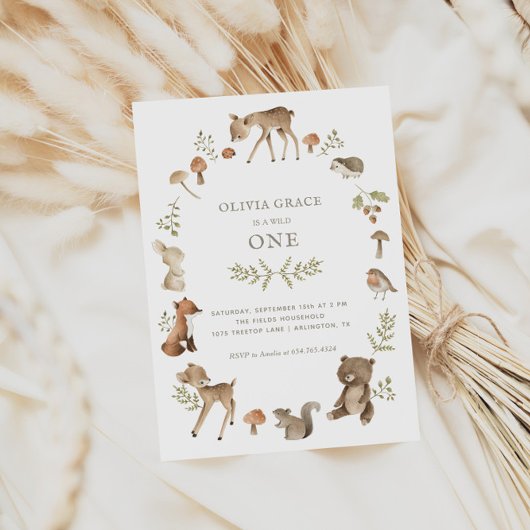 Invitation Forêt forestière Créations Wild Un Anniversaire