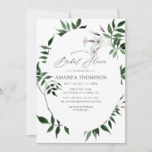 Invitation Forêt forestière Fête des mariées de verdure (Devant)