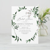 Invitation Forêt forestière Fête des mariées de verdure (Debout devant)