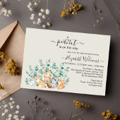 Invitation Forêt forestière Végétation Baby shower Animaux sa