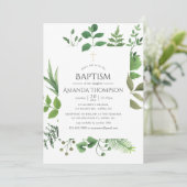 Invitation Forêt forestière Végétation Baptême ou baptême (Debout devant)