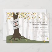 Invitation Forêt / Forêt Automne Dîner de répétition automne (Devant)