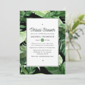 Invitation Forêt géométrique exotique Fête des mariées virtue (Debout devant)