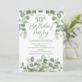 Invitation Forêt Green Semences Eucalyptus fête 50e anniversa (Debout devant)