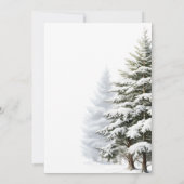 Invitation Forêt Hiver Onederland Anniversaire (Dos)