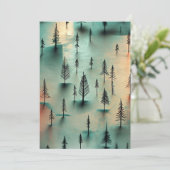 Invitation Forêt hivernale (Debout devant)