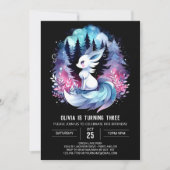 Invitation Forêt Joyeux Loup Anniversaire (Devant)