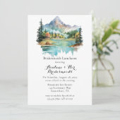 Invitation Forêt Lakeside Mountain Bridesmaiers Déjeuner (Debout devant)