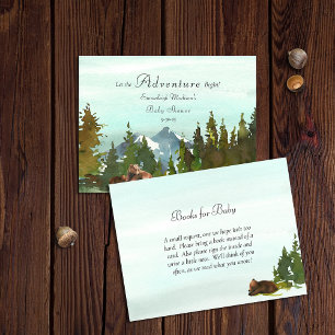 Invitation Forêt Livres D'Aventure Pour Bébé Ours Brown