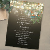 Invitation Forêt Mason Jar Garland Lumière Mariage Invite