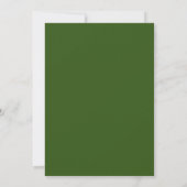 Invitation Forêt moderne Bordure verte Mariage simple (Dos)