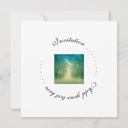 Invitation Forêt mystique (Dos)