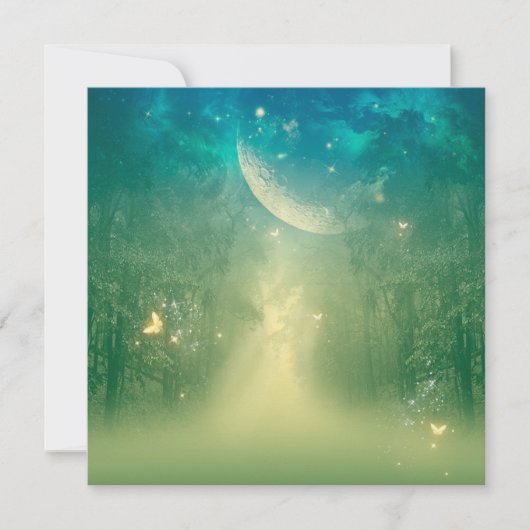 Invitation Forêt mystique (Devant)