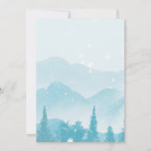 Invitation Forêt neigeuse Dîner de la répétition d'hiver (Dos)