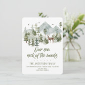 Invitation Forêt Notre nouveau cou de l'Invitation de Woods M (Debout devant)