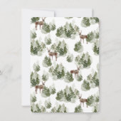 Invitation Forêt Notre nouveau cou de l'Invitation de Woods M (Dos)