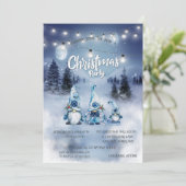 Invitation Forêt, Paysage, Lumières, Fête de Noël Gnomes (Debout devant)