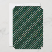 Invitation Forêt Pin Wreath Emerald Fête (Dos)