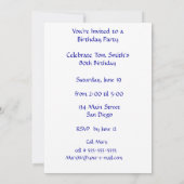 Invitation Forêt pour les arbres fête d'anniversaire 80 (Dos)