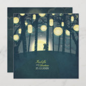 Invitation Forêt rêveuse de lanternes de souhait (Devant / Derrière)