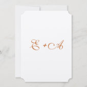 Invitation Forêt romantique Foxes Woodsy Mariage (Dos)