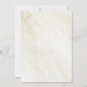 Invitation Forêt Rustique D'Hiver Bois Pine Cône Mariage Dans (Dos)