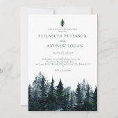 Invitation Forêt rustique | Dîner de répétition (Devant)