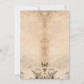 Invitation Forêt rustique et beige Double fête d'anniversaire (Dos)