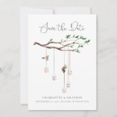 Invitation Forêt rustique et lumières Aquarelle Enregistrer l (Devant)