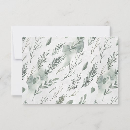 Invitation Forêt rustique | Jeu de devination de Baby shower (Dos)