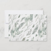 Invitation Forêt Rustique | Jeu de devinette pour Baby Shower (Dos)