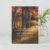 Invitation Forêt rustique Mariage extérieur Sunset (Debout devant)