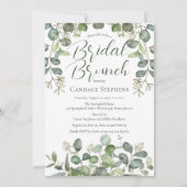 Invitation Forêt |Sage Green Semi Eucalyptus Bridal Brunch (Devant)