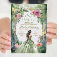 Forêt Sage Vert Robe Rose Fleurs 15 Mis Quince