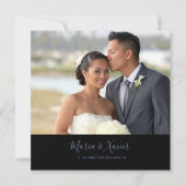 Invitation Forêt sauvage Floral Noir Espagnol Mariage (Devant)