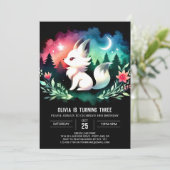 Invitation Forêt Simple Wolf Anniversaire (Debout devant)