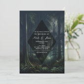 Invitation Forêt sombre à Twilight Mariage (Debout devant)