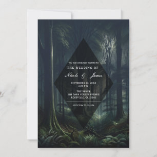 Invitation Forêt sombre à Twilight Mariage