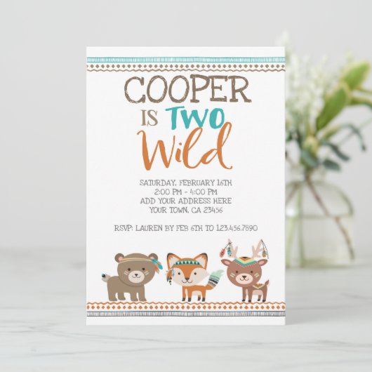 Invitation Forêt tribale (Debout devant)