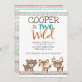 Invitation Forêt tribale (Devant / Derrière)