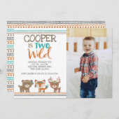 Invitation Forêt tribale (Devant / Derrière)