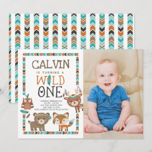 Invitation Forêt tribale, SAUVAGE UN, 1ER Anniversaire