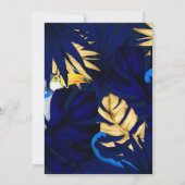 Invitation Forêt tropicale exotique Mariage virtuel Toucan (Dos)