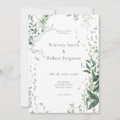 Invitation Forêt tropicale tropicale moderne et raffinée (Devant)