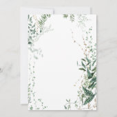 Invitation Forêt tropicale tropicale moderne et raffinée (Dos)