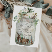 Invitation Forêt Woodland Mason Jar Baby shower Par Mail